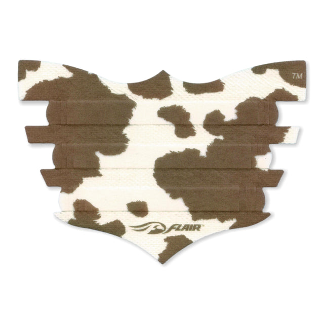 Cow pattern flair strip on white background