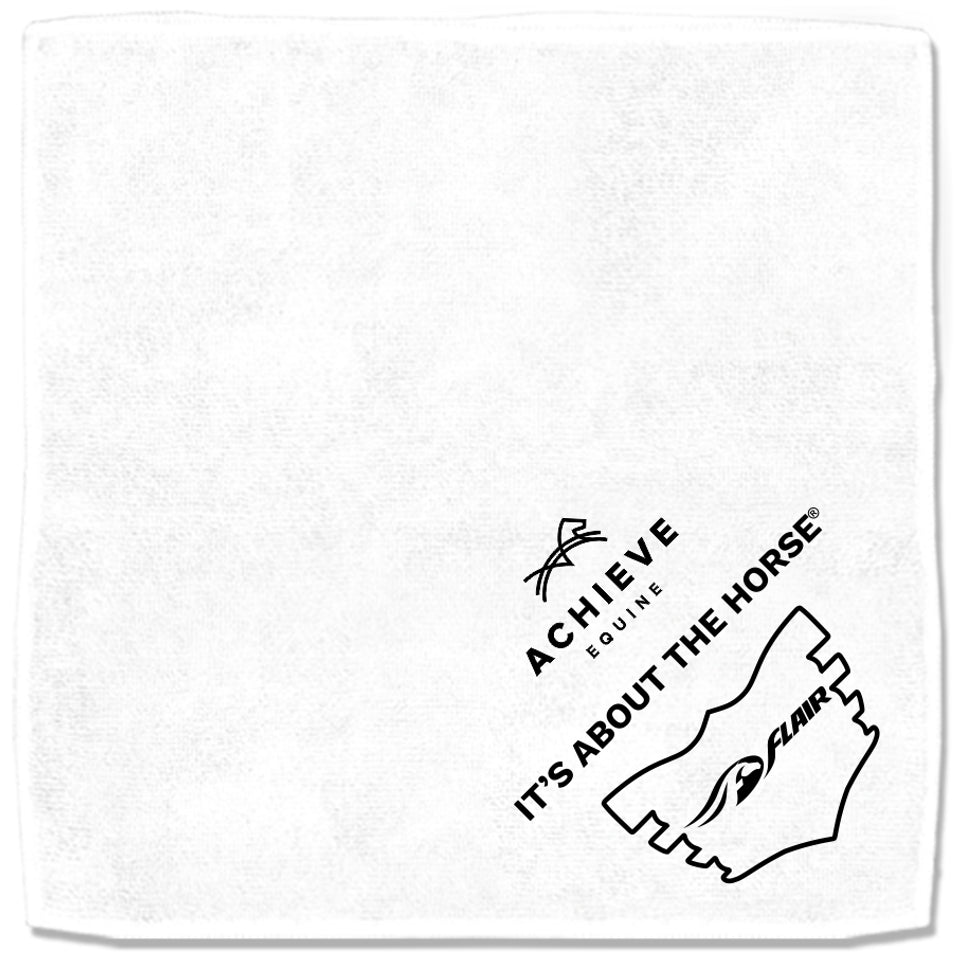 FLAIR™ White Microfiber Towel